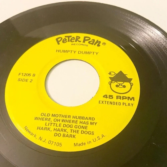 Vintage Peter Pan Records Humpty Dumpty Record 45 rpm Extended Play - Picture 10 of 12